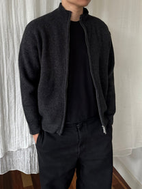Opicloth Knitted Wool Zip-Up