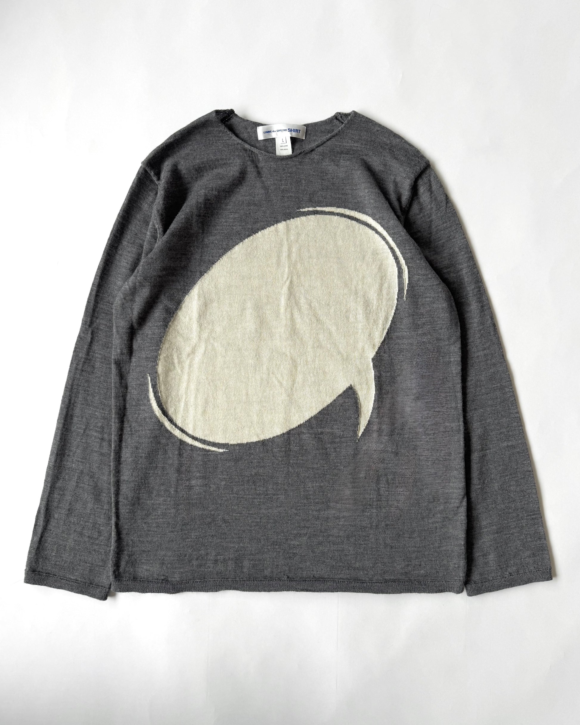 CDG SHIRT "Speech Bubble" Motif Pullover