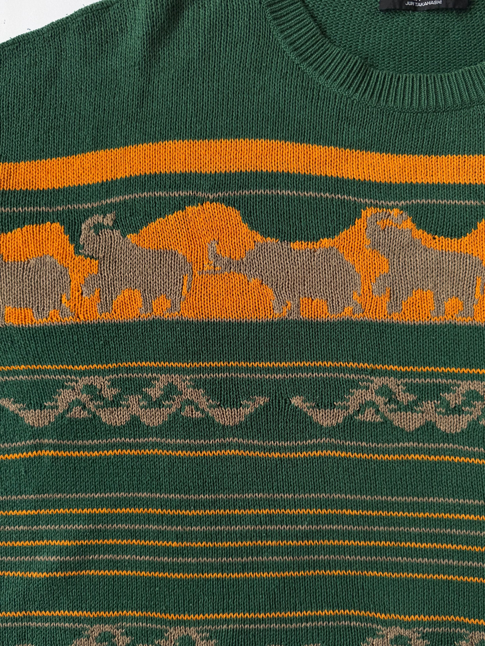 Undercover SS97 “Elephant” Intarsia Knit