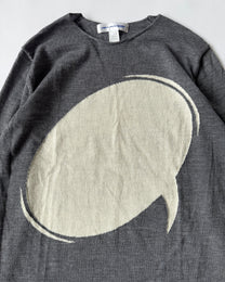 CDG SHIRT "Speech Bubble" Motif Pullover