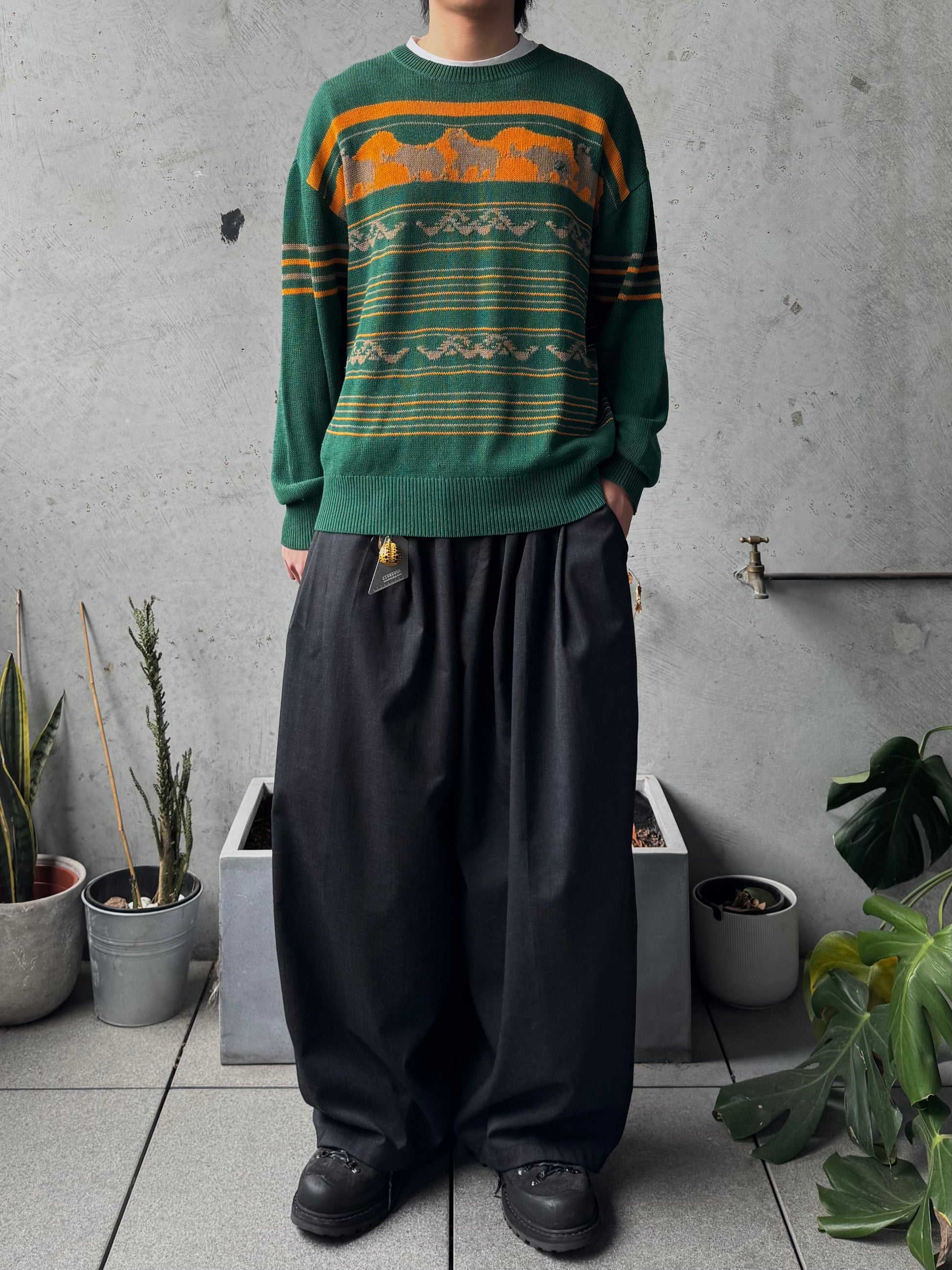 Undercover SS97 “Elephant” Intarsia Knit