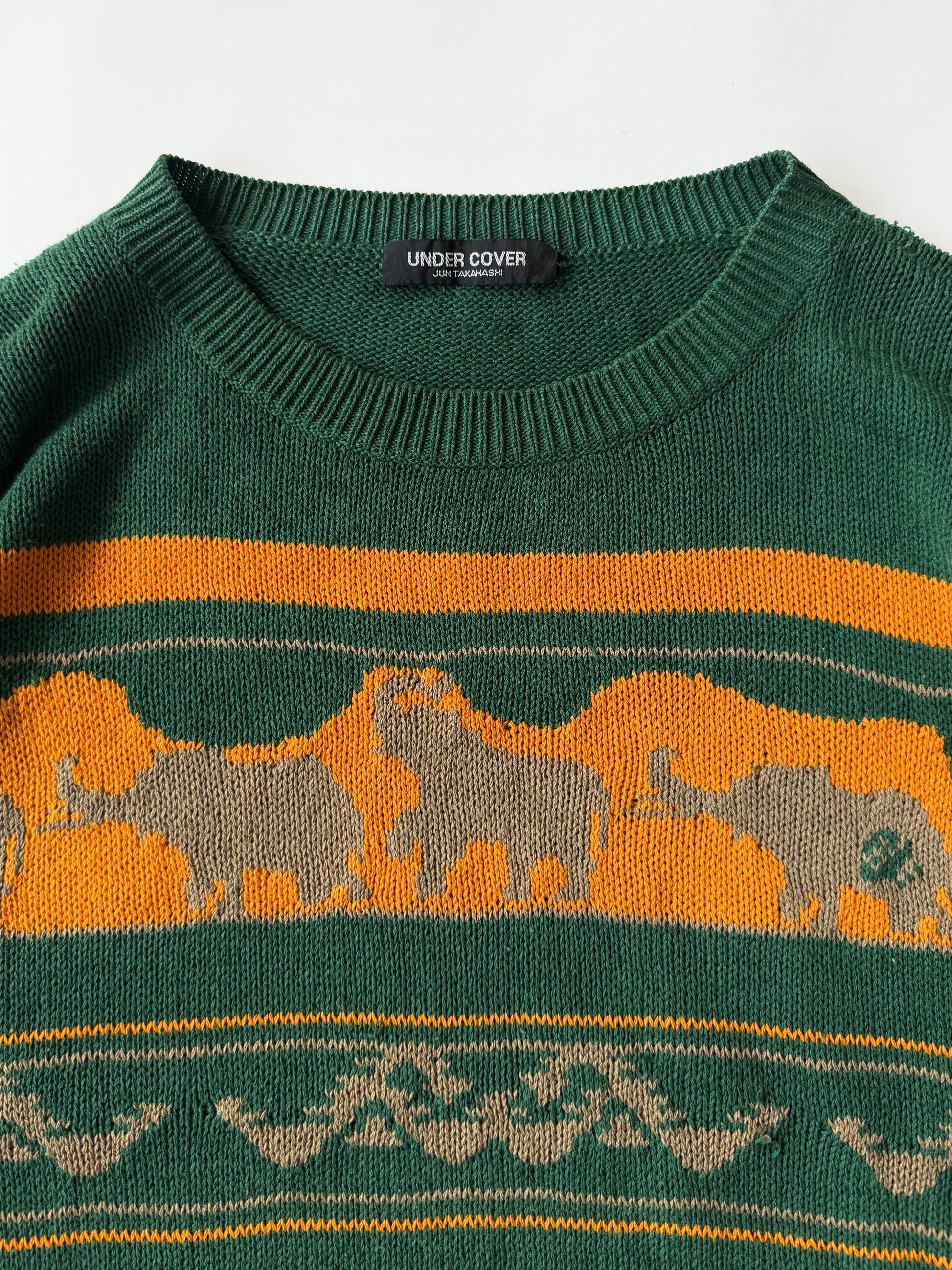 Undercover SS97 “Elephant” Intarsia Knit