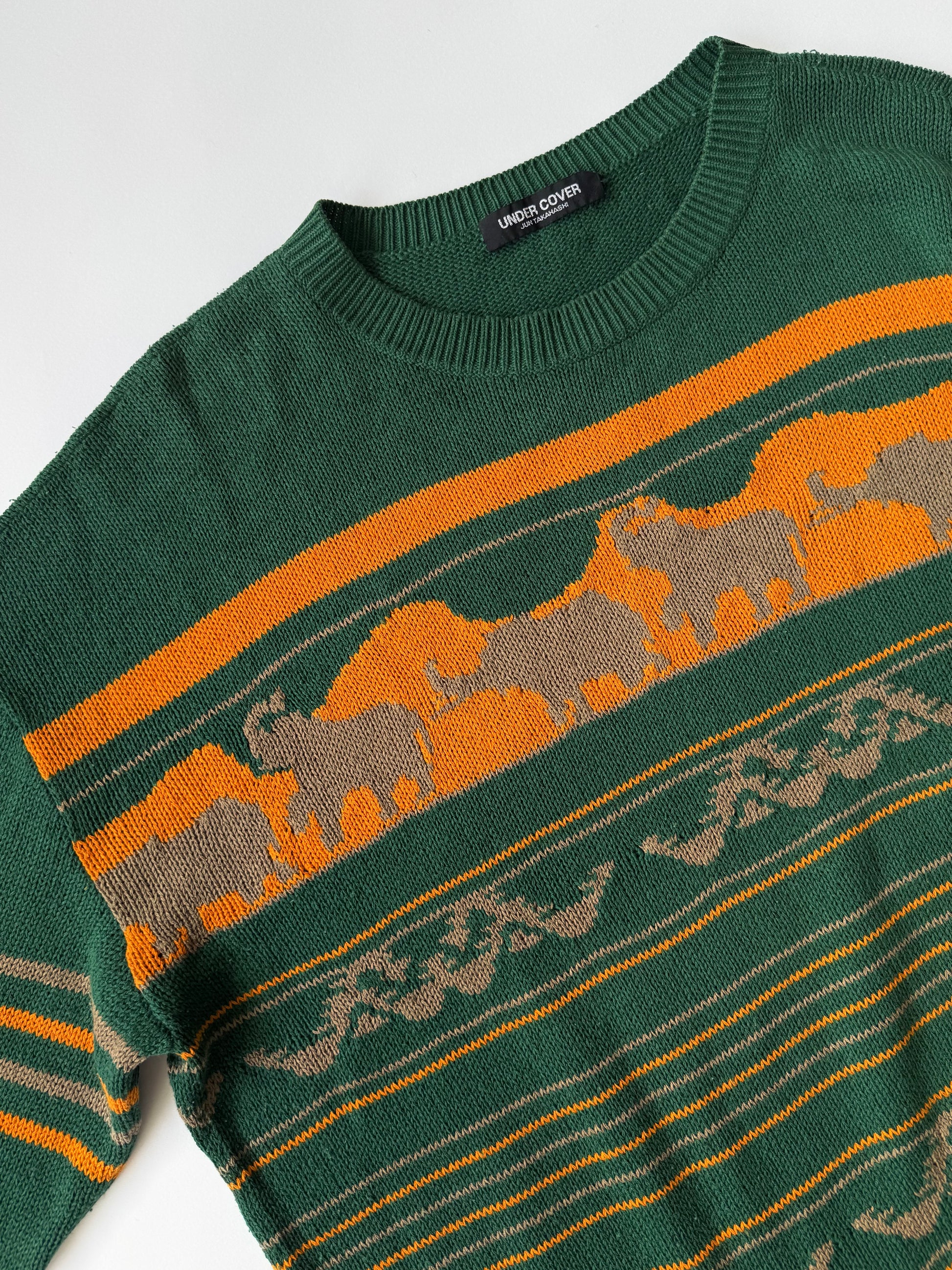 Undercover SS97 “Elephant” Intarsia Knit