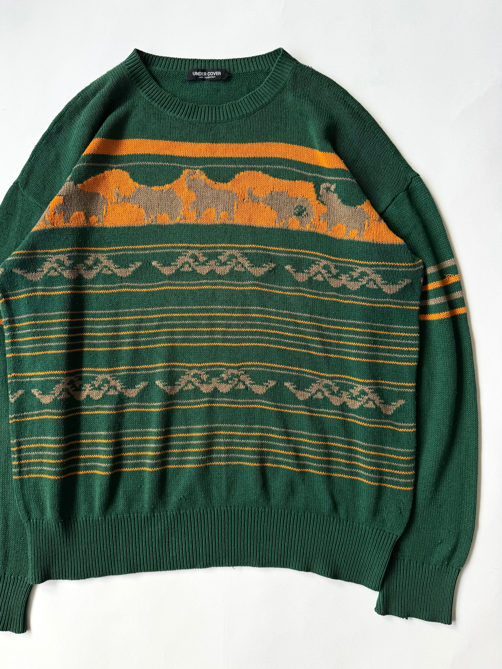 Undercover SS97 “Elephant” Intarsia Knit