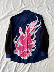 Issey Miyake Flames Rose Shirt