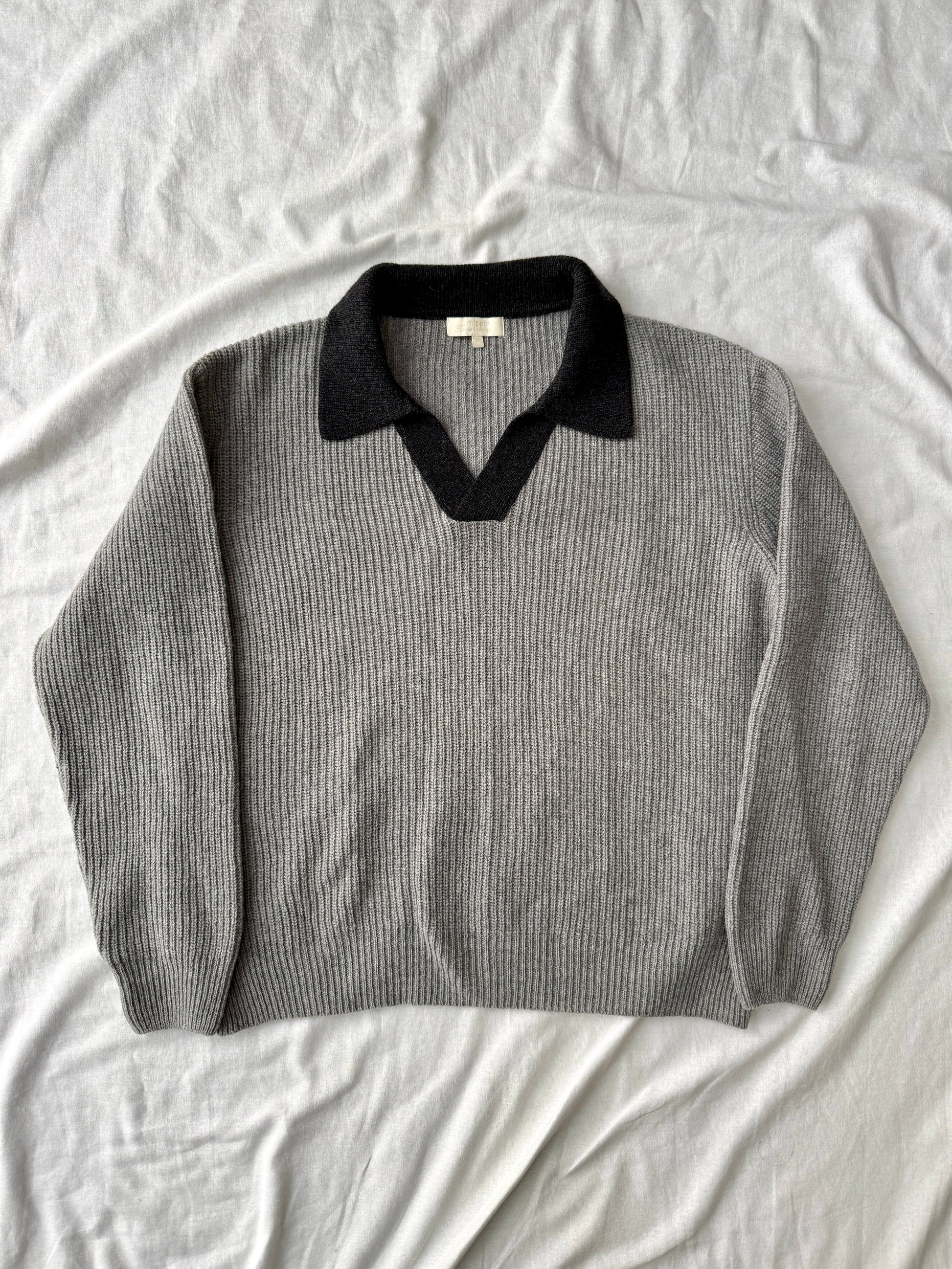 mfpen Contrast Knitted Polo