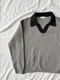 mfpen Contrast Knitted Polo