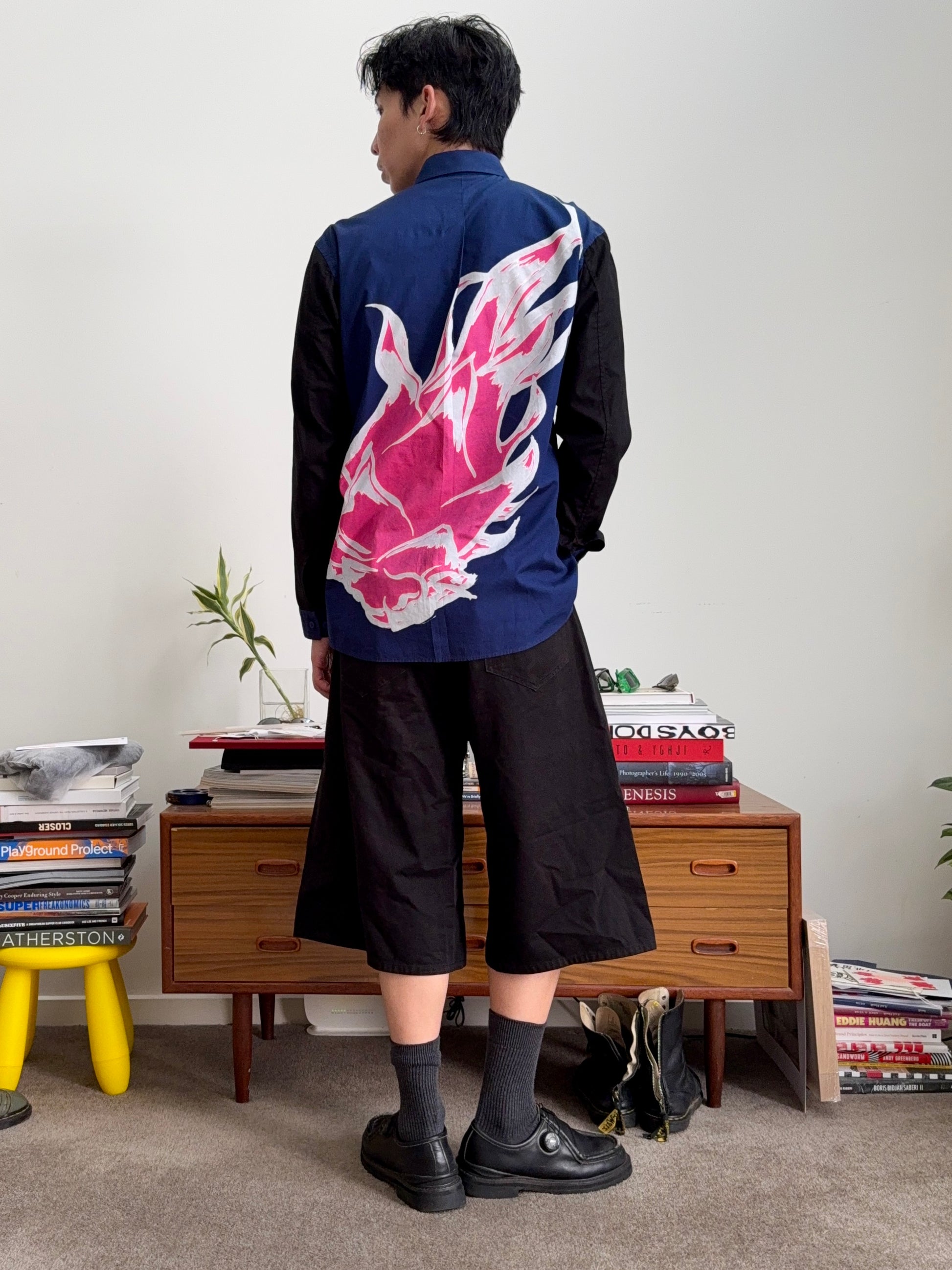 Issey Miyake Flames Rose Shirt