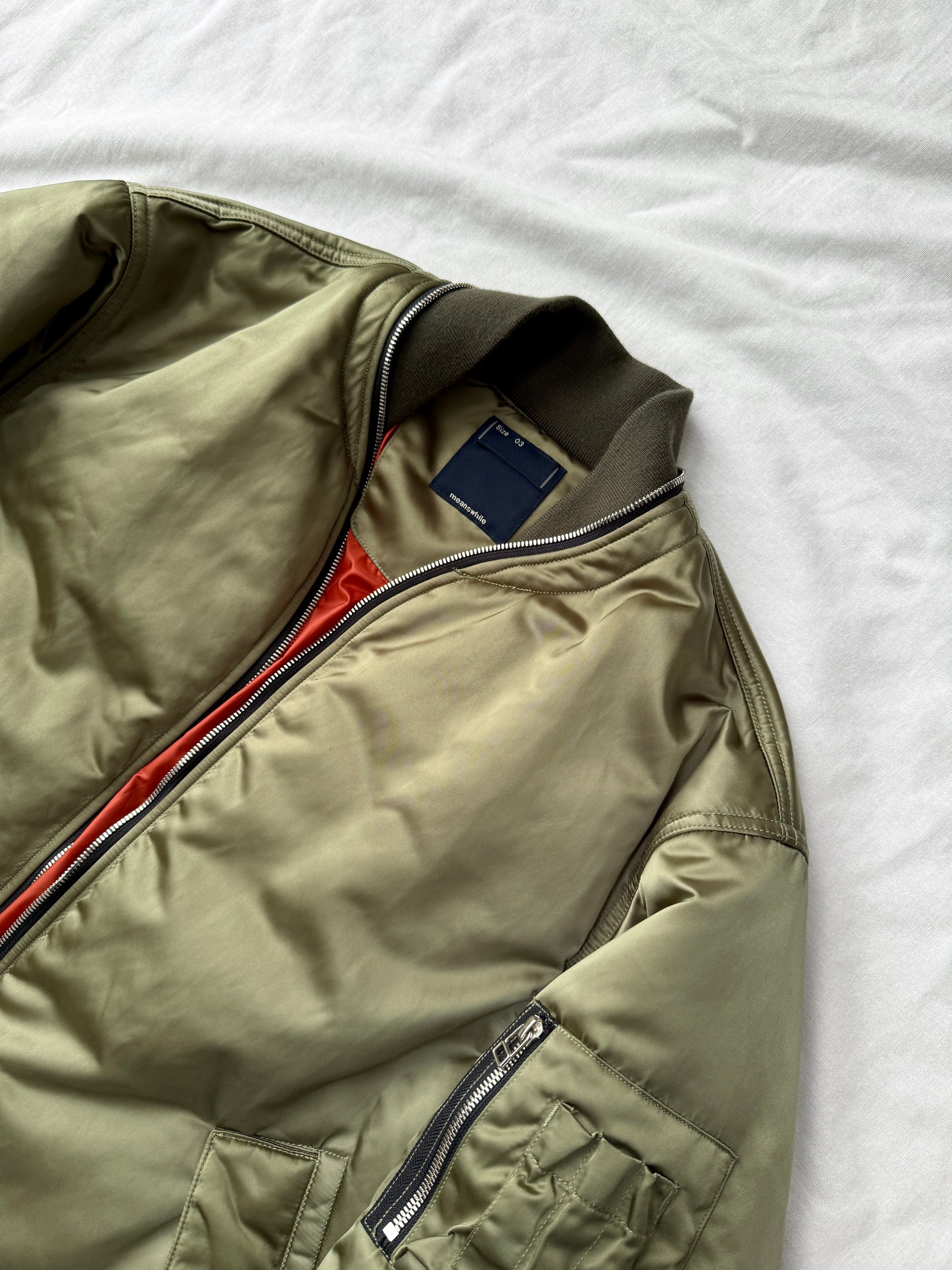 Meanswhile Loop Zip MA-1 Jacket