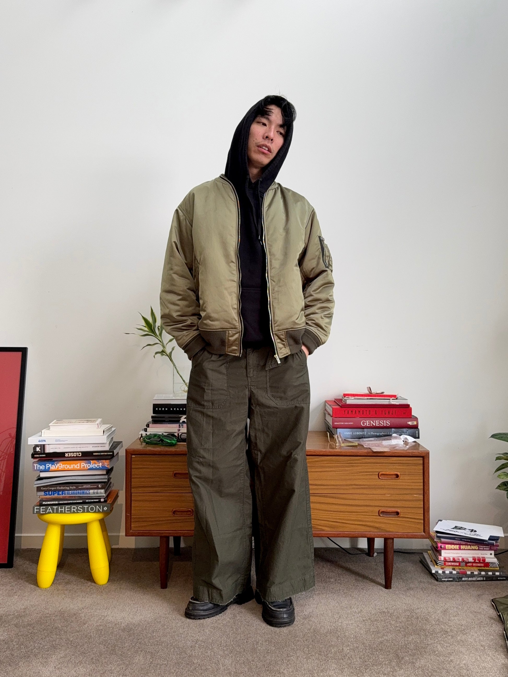 Meanswhile Loop Zip MA-1 Jacket