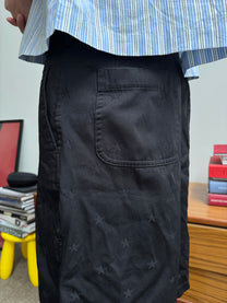 Comme des Garcons Star Boiled Polyester Wide Shorts