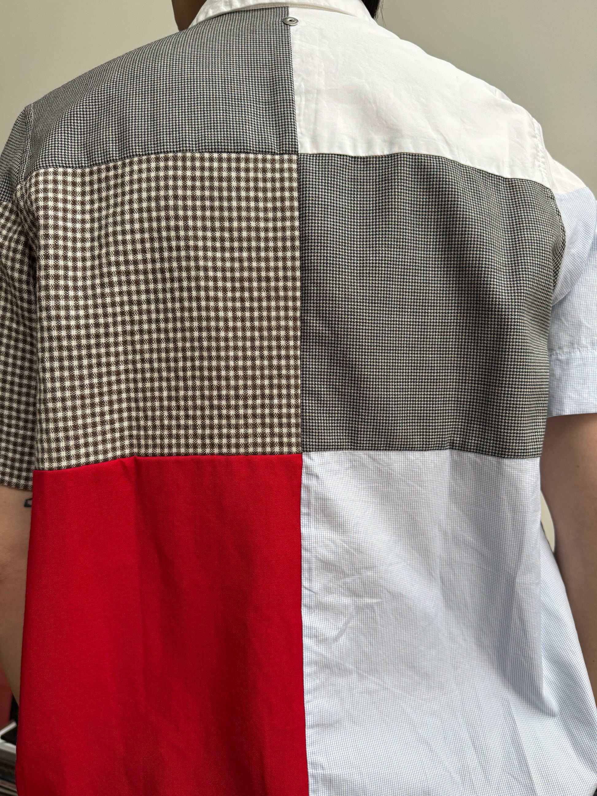 Omar Afridi Cut-and-sew Patchwork Shirt
