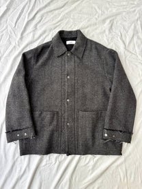 Marka Herringbone Wool Chore Coat