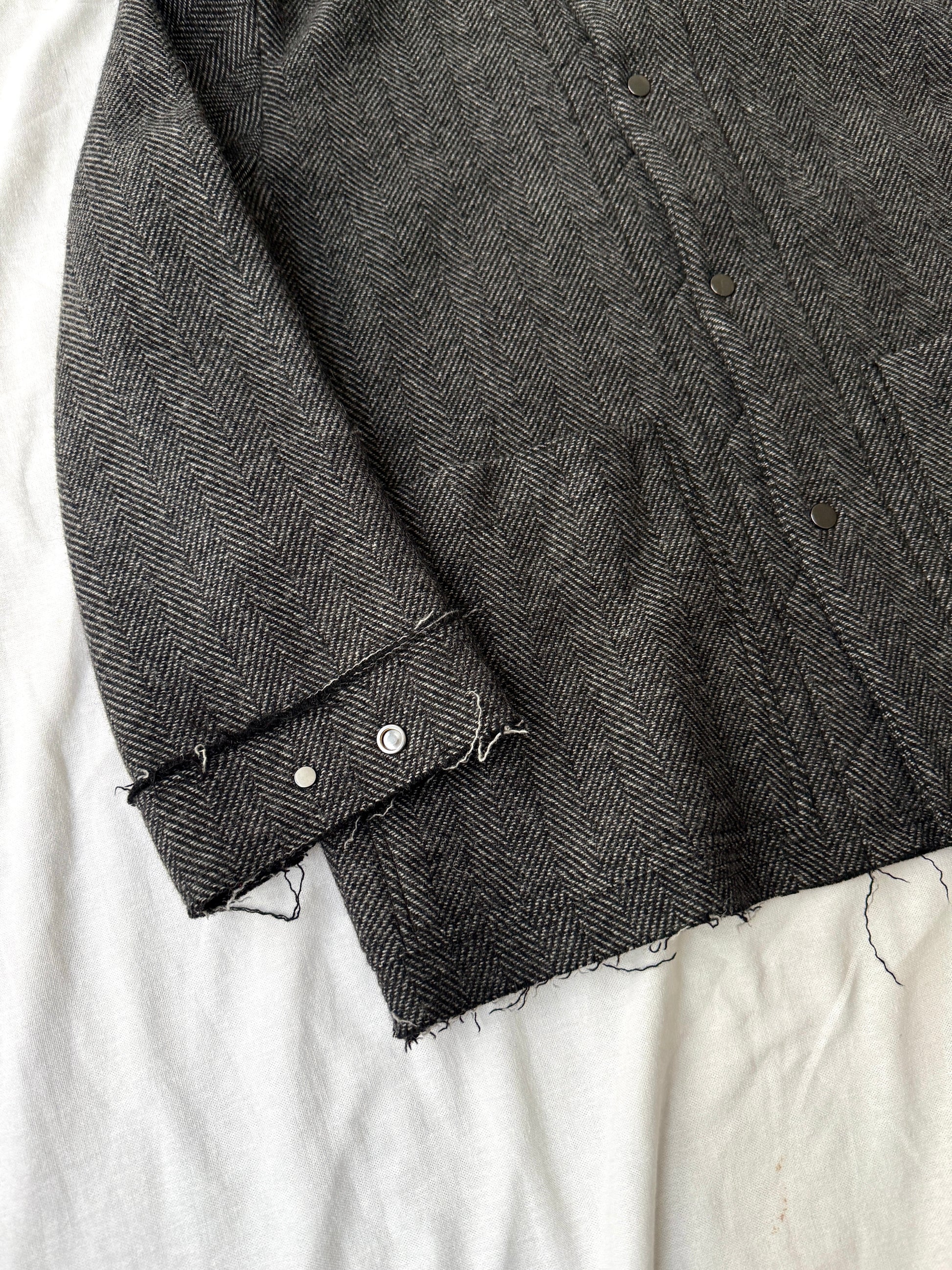Marka Herringbone Wool Chore Coat