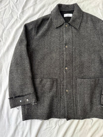 Marka Herringbone Wool Chore Coat