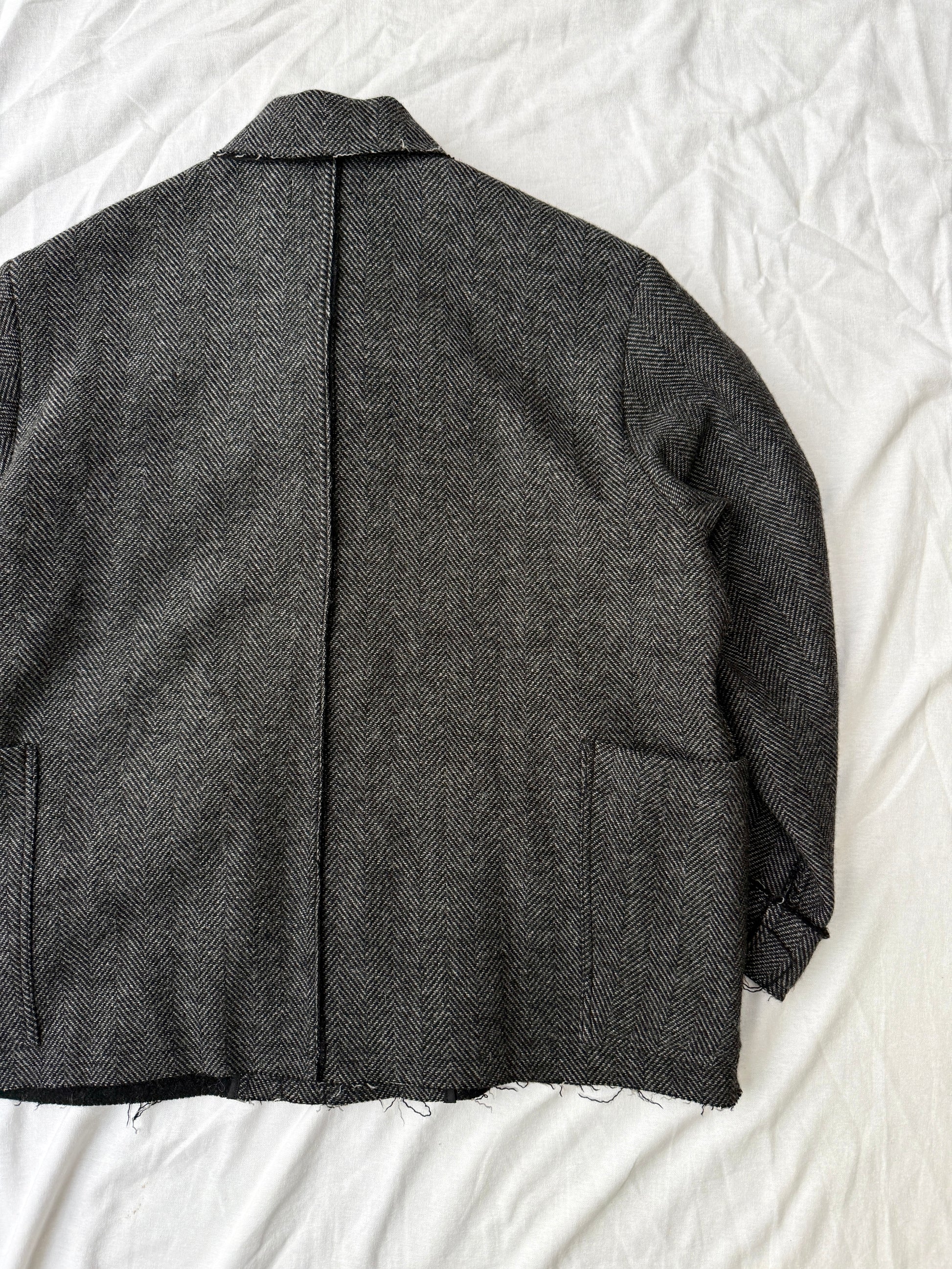 Marka Herringbone Wool Chore Coat