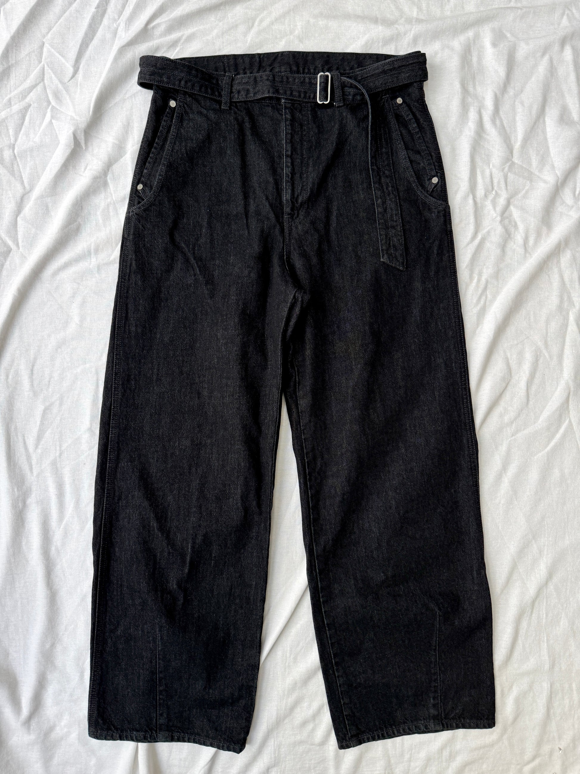 Public Tokyo Shiota Belted 12.5oz Denim Pants