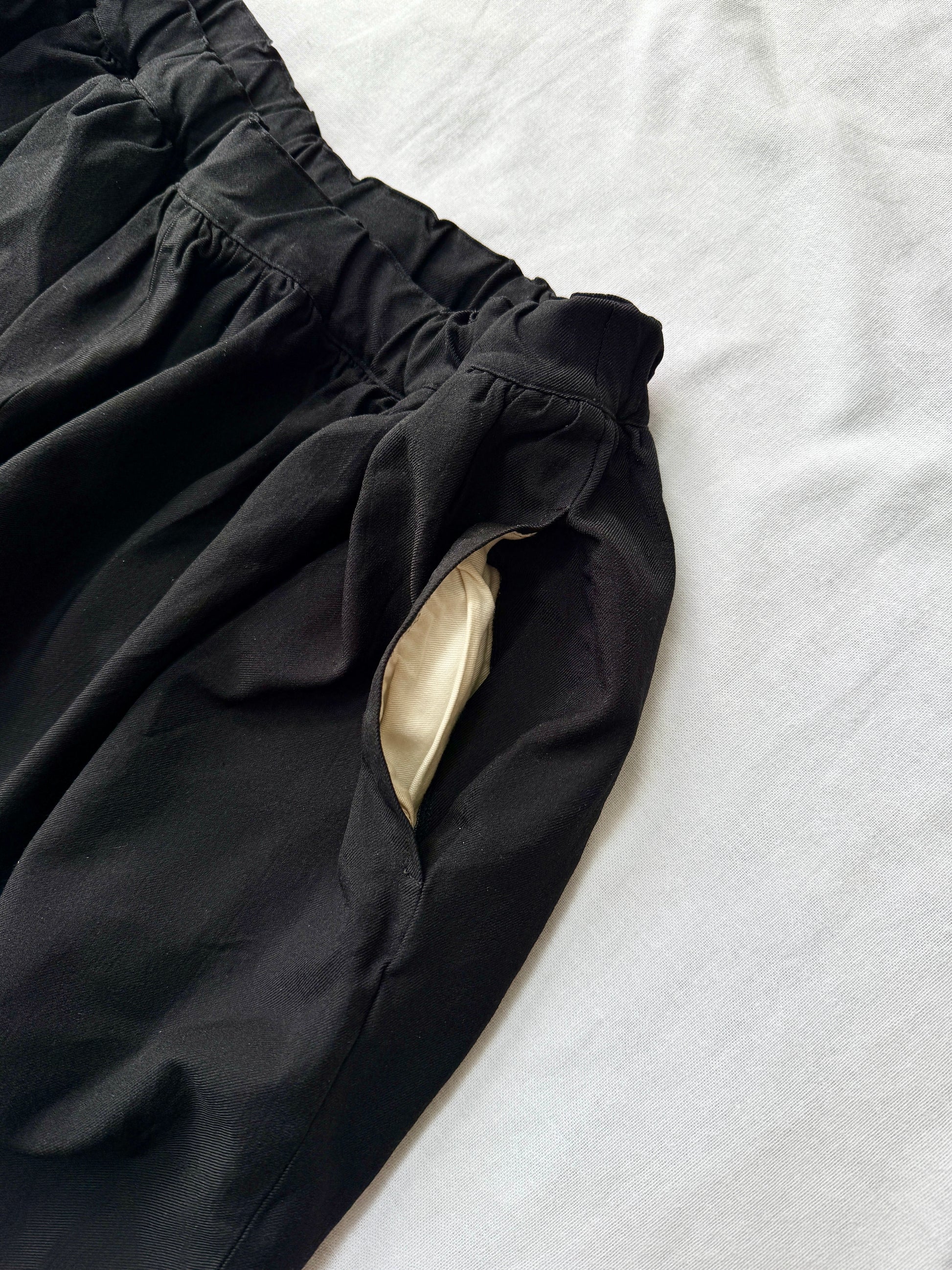 Comme des Garcons BLACK Boiled Polyester Shorts