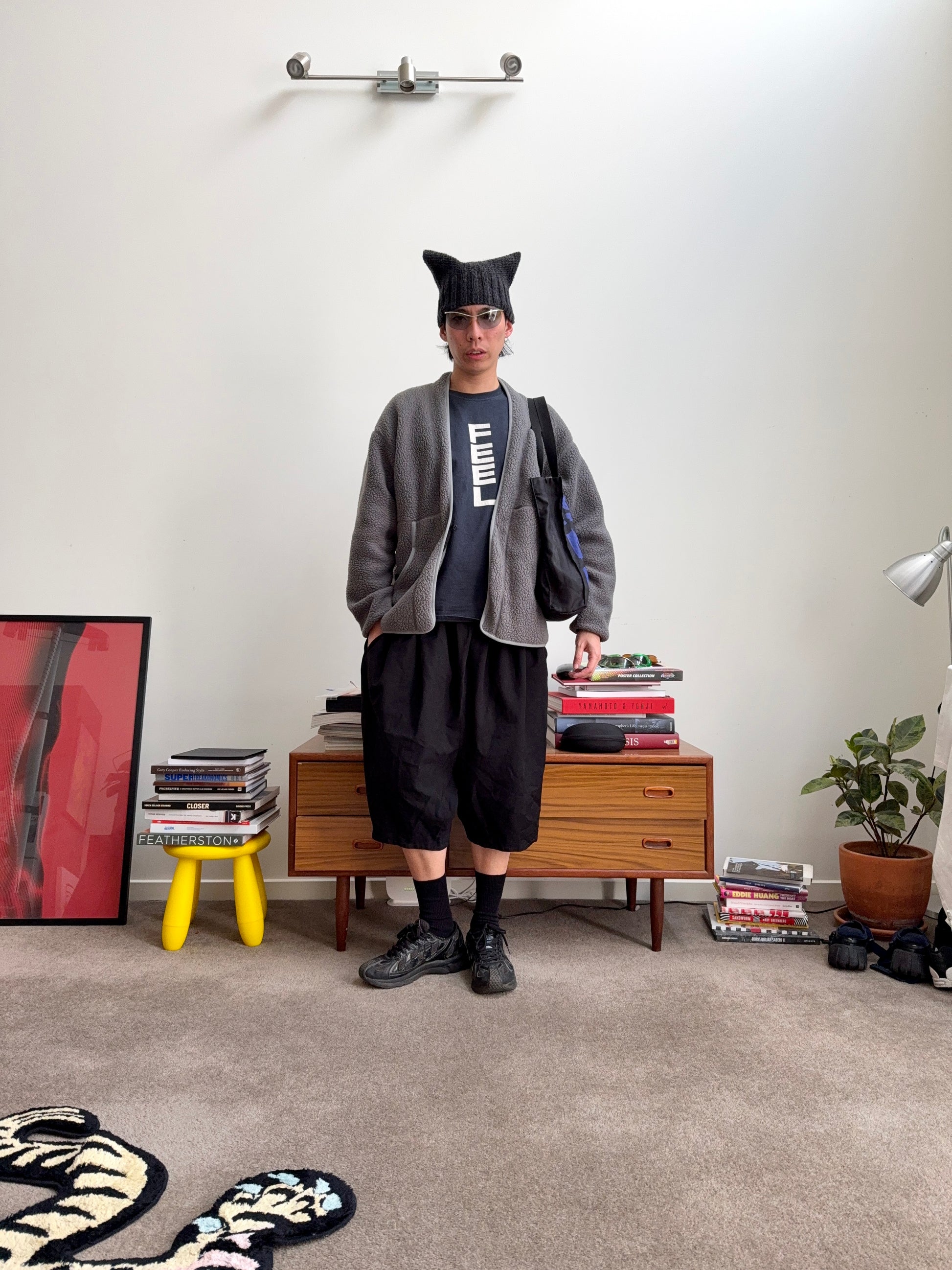Comme des Garcons BLACK Boiled Polyester Shorts
