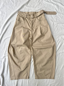 Public Tokyo Shiota J-Curved Belted Canvas Pants