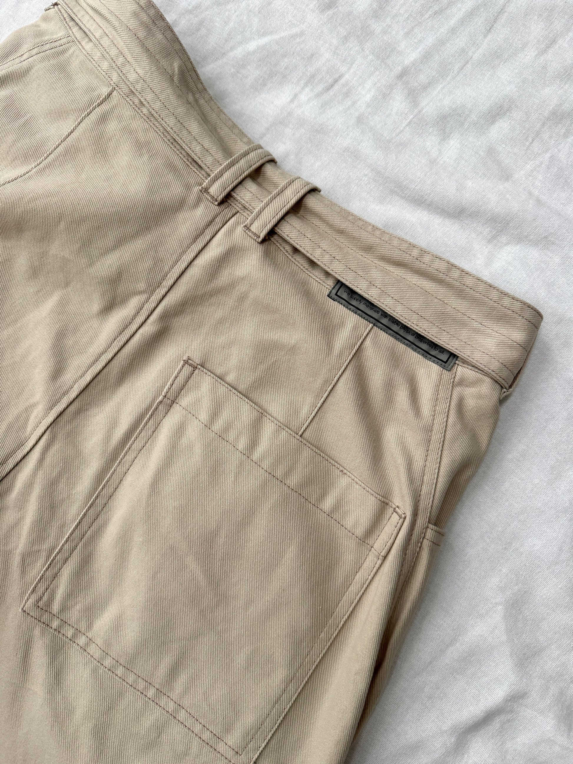 Public Tokyo Shiota J-Curved Belted Canvas Pants