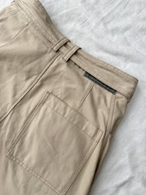 Public Tokyo Shiota J-Curved Belted Canvas Pants