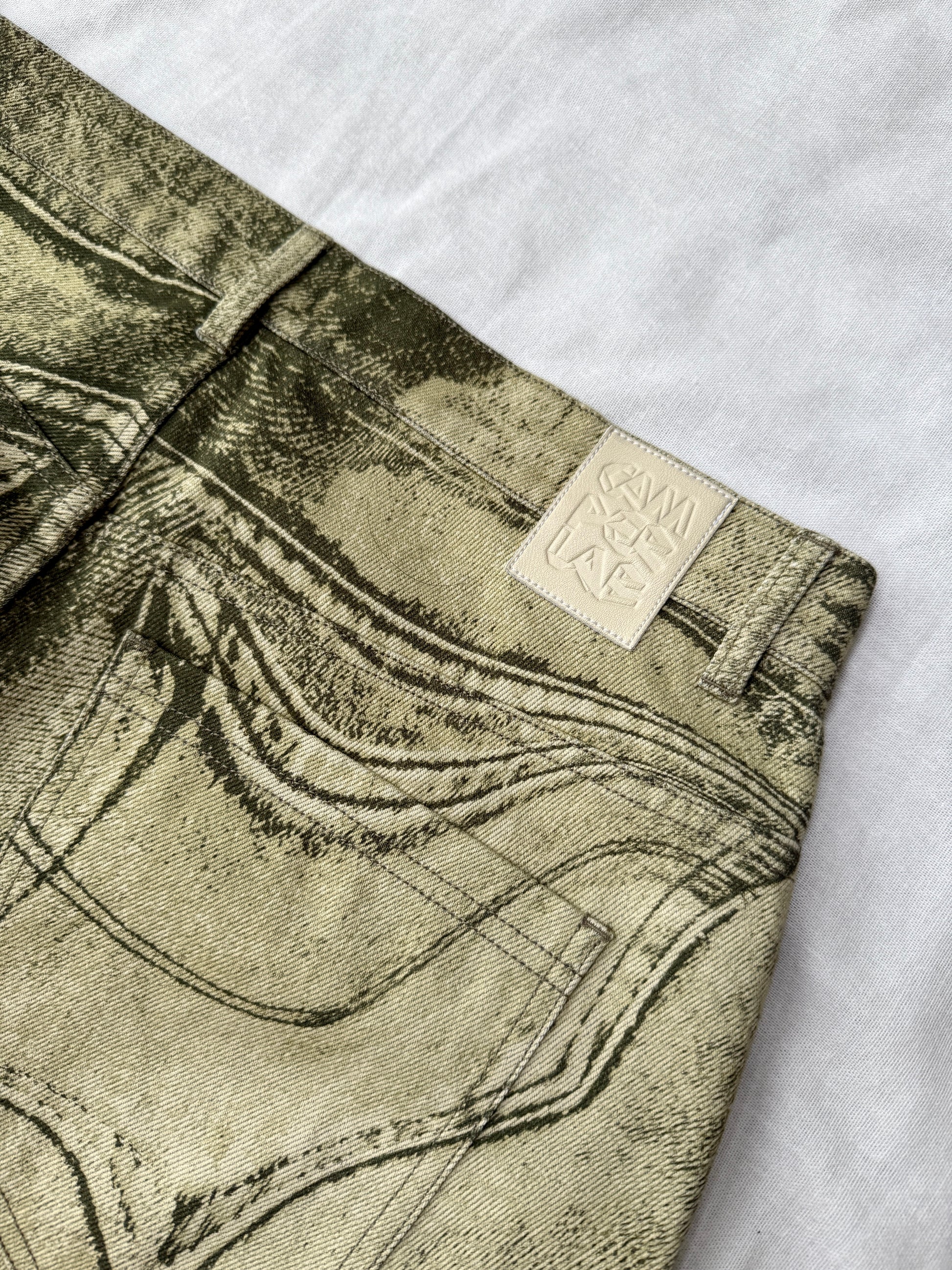Camperlab Distorted Distressed Denim Shorts