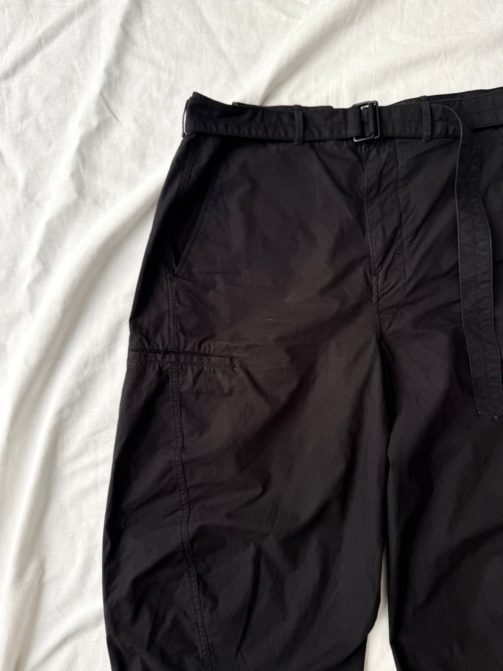 Lemaire Twisted Belted Pants - Faded Black