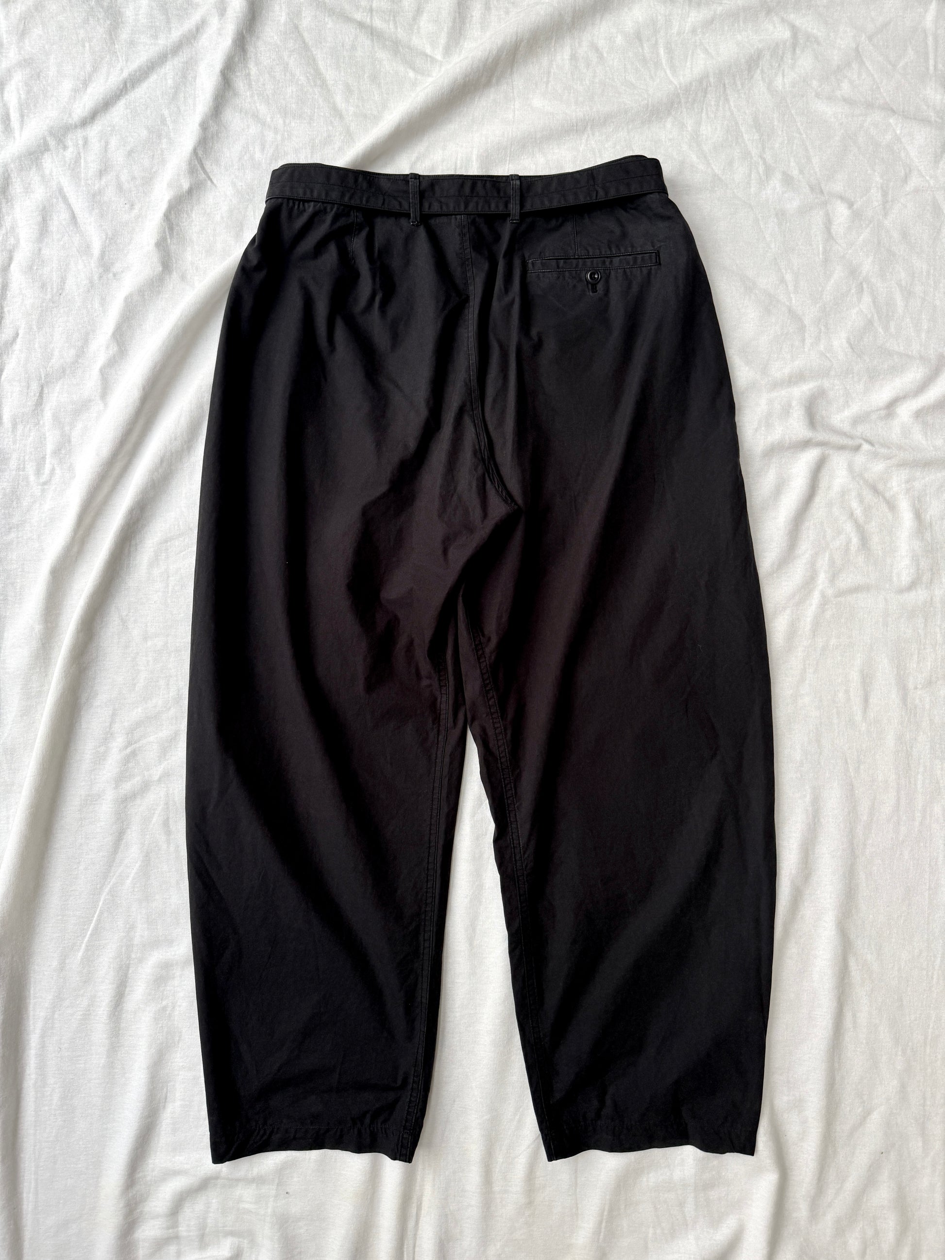 Lemaire Twisted Belted Pants - Faded Black
