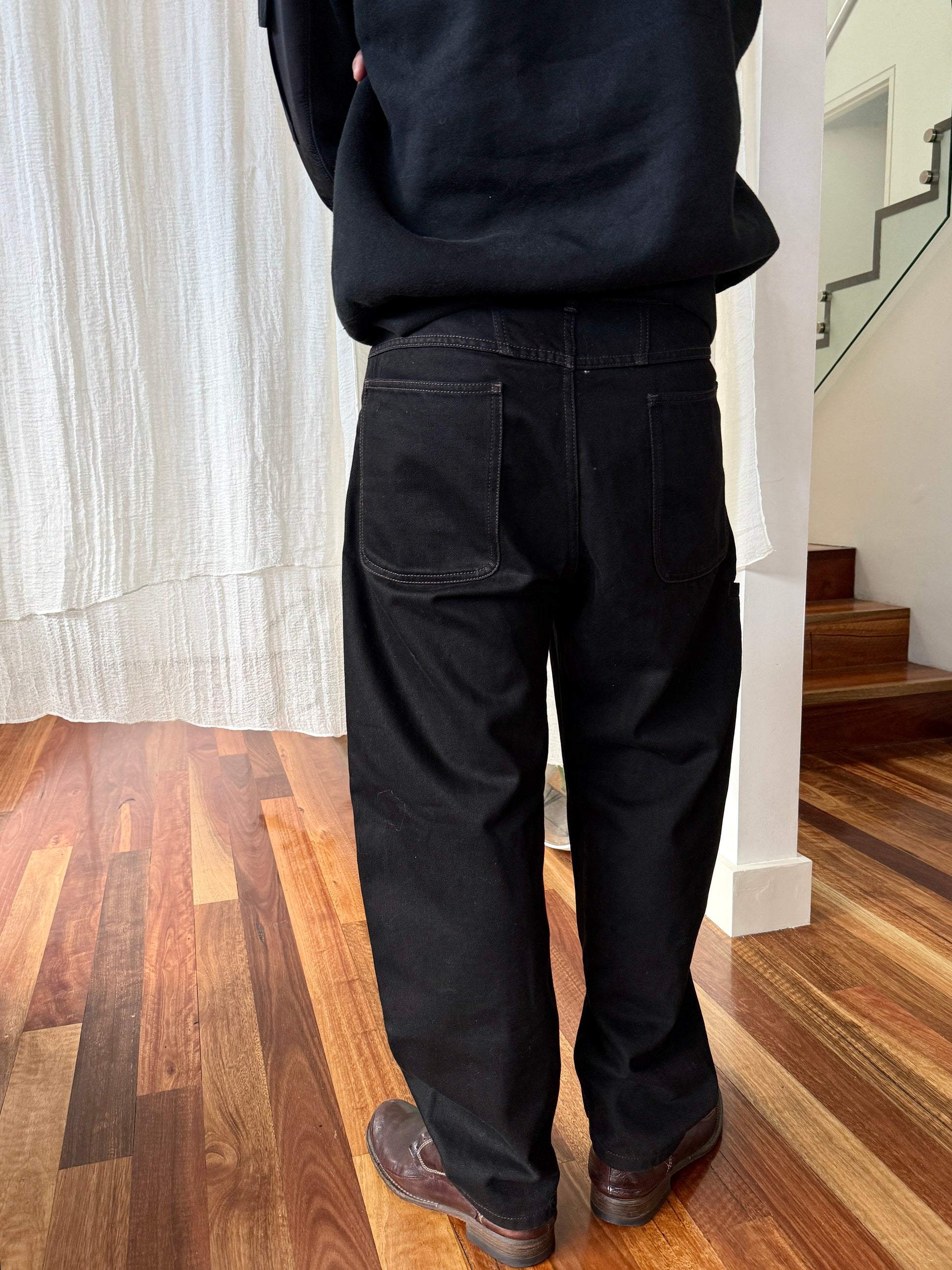 Lemaire Twisted Belted Denim Pants