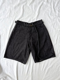 Blurhms 12.9oz Black Selvedge Denim Shorts