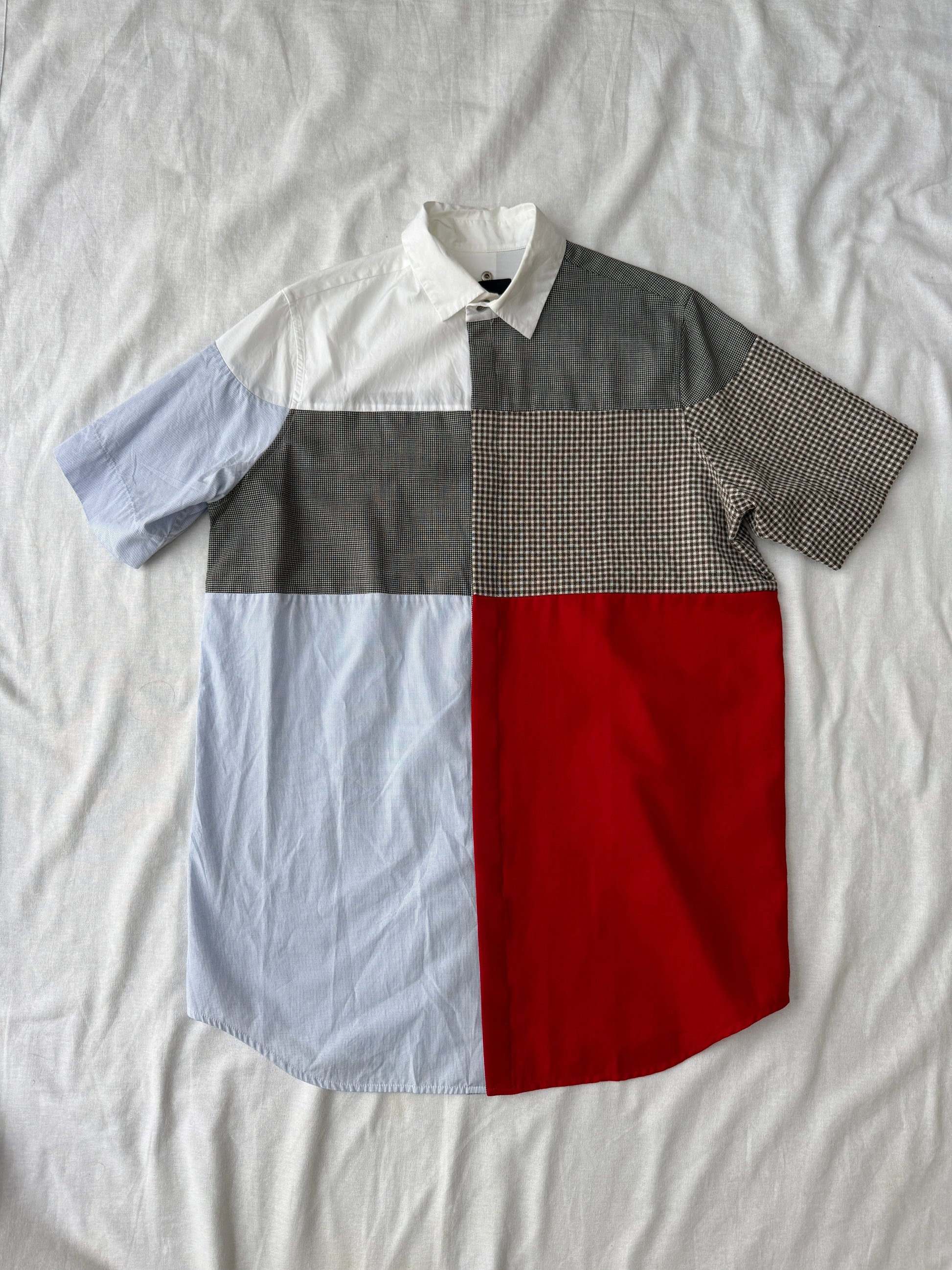 Omar Afridi Cut-and-sew Patchwork Shirt