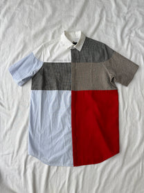 Omar Afridi Cut-and-sew Patchwork Shirt