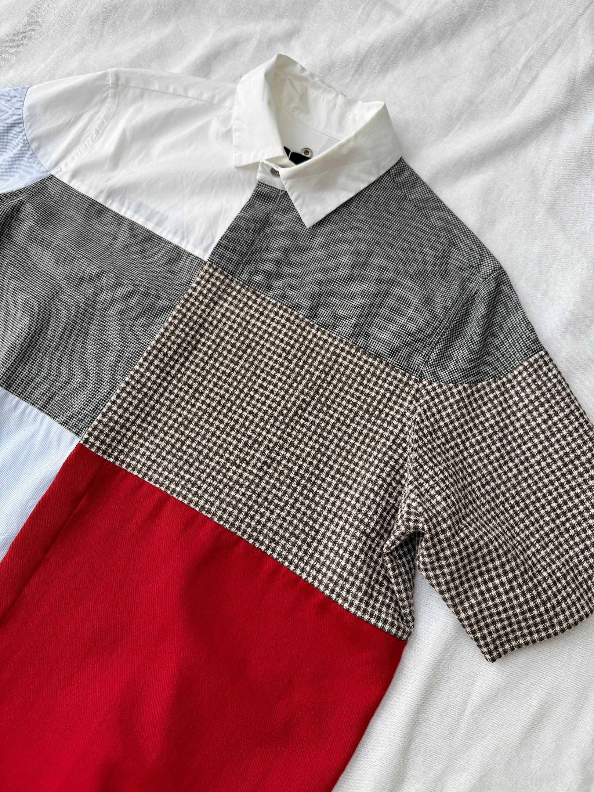 Omar Afridi Cut-and-sew Patchwork Shirt