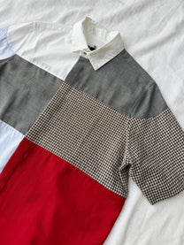 Omar Afridi Cut-and-sew Patchwork Shirt