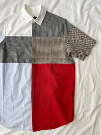 Omar Afridi Cut-and-sew Patchwork Shirt
