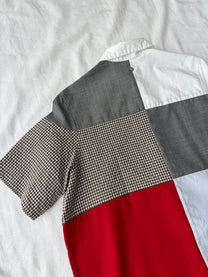 Omar Afridi Cut-and-sew Patchwork Shirt