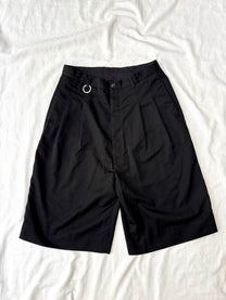 Taro Horiuchi Double Pleated Keyring Wide Shorts