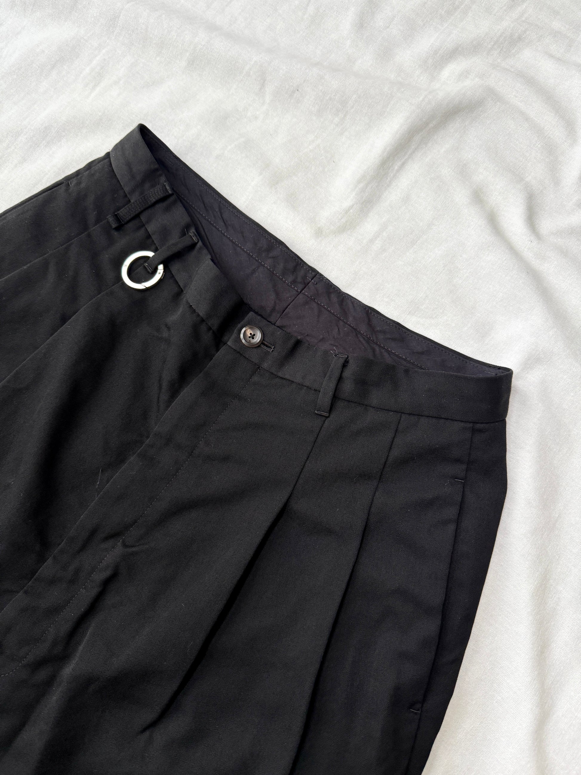 Taro Horiuchi Double Pleated Keyring Wide Shorts