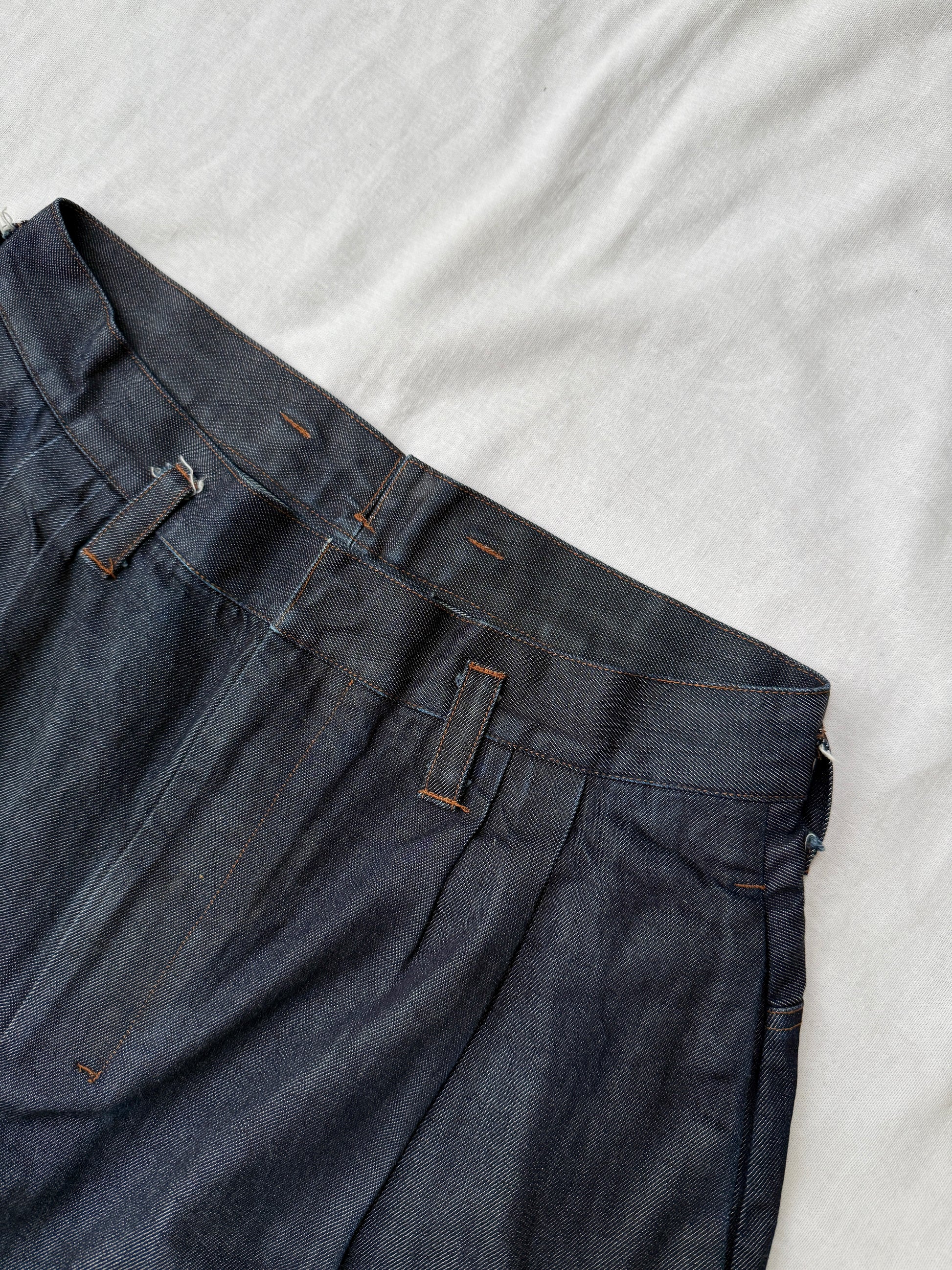 Shinya Kozuka Pleated Wide Denim Shorts