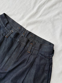Shinya Kozuka Pleated Wide Denim Shorts