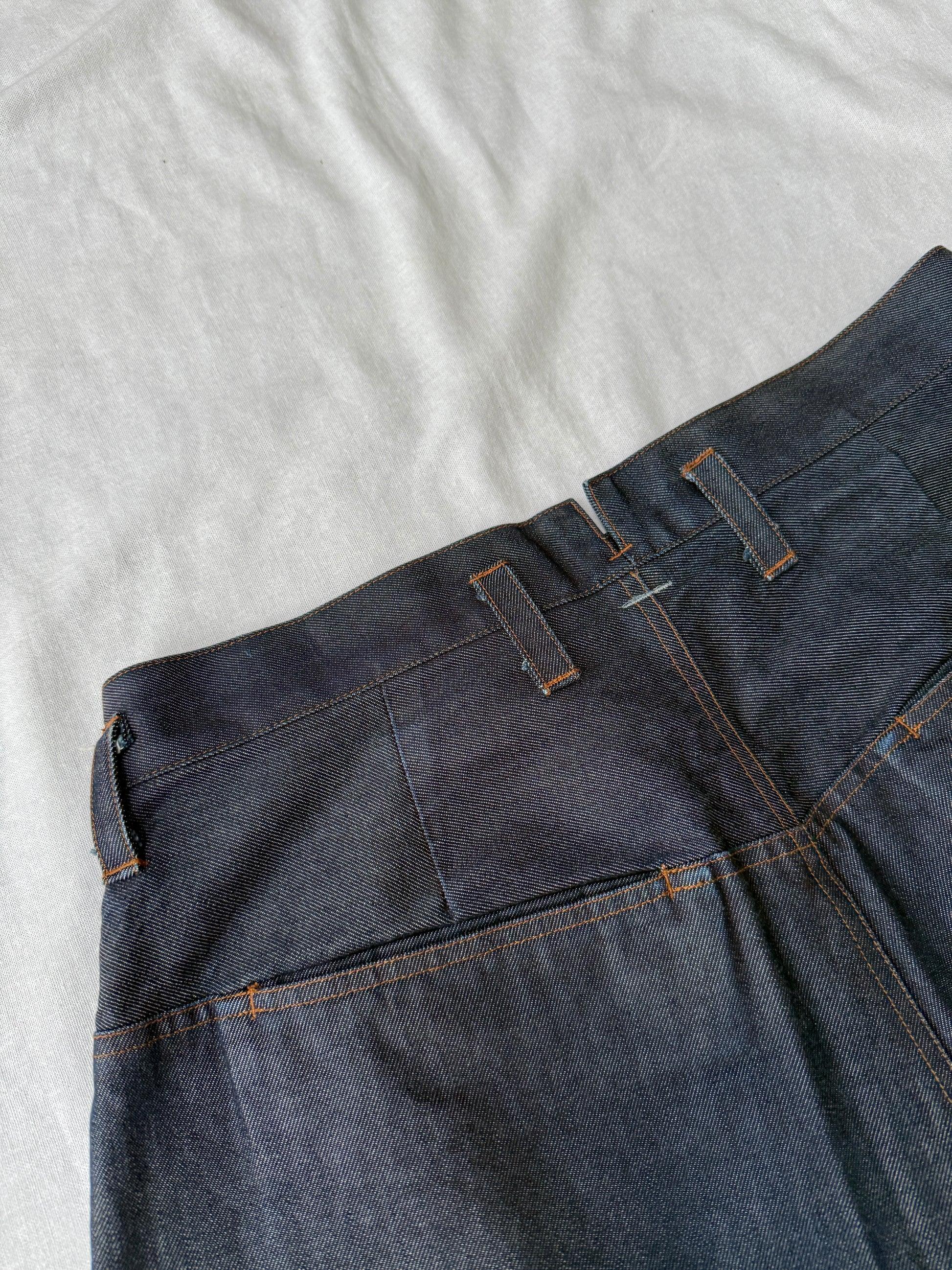 Shinya Kozuka Pleated Wide Denim Shorts