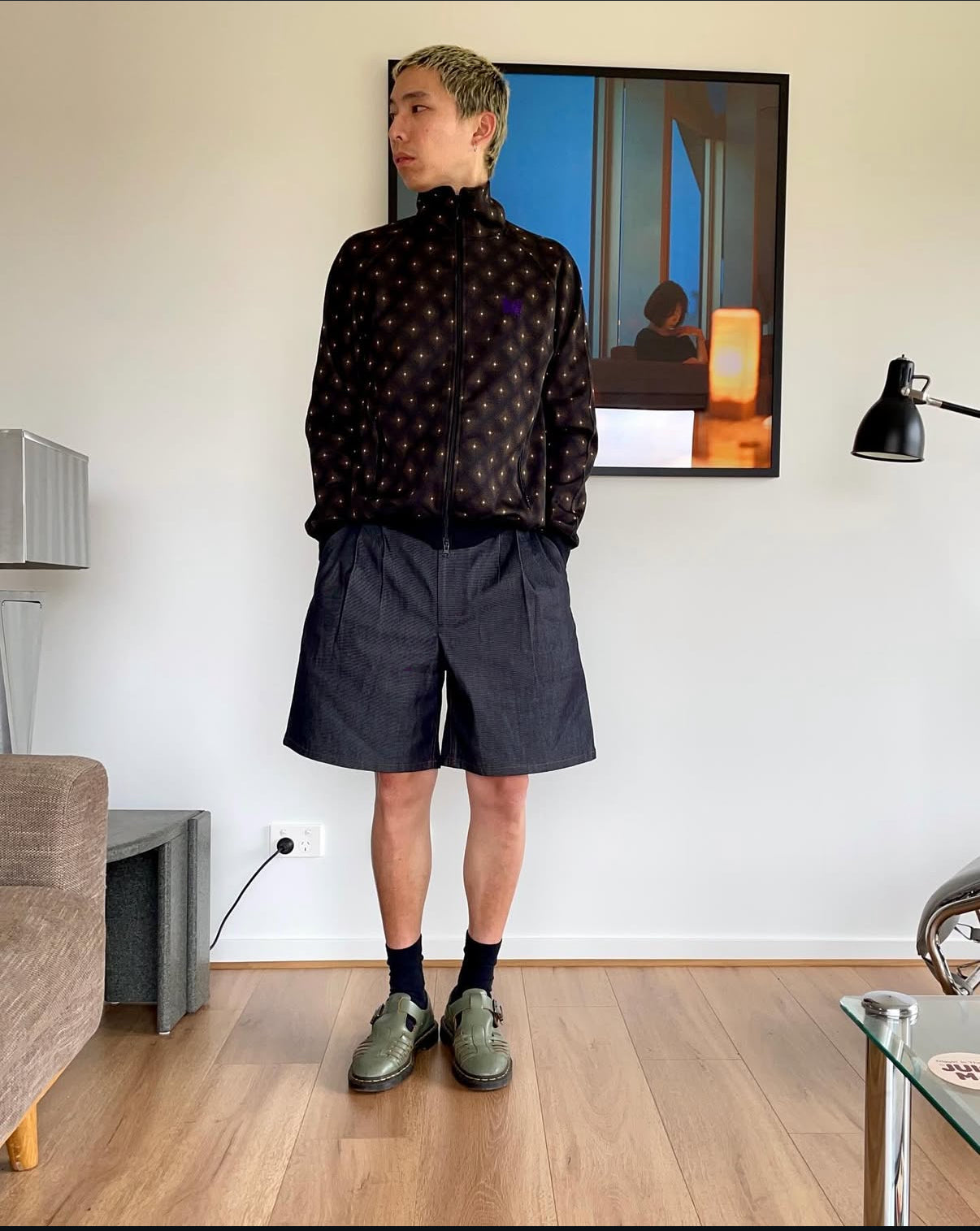 Shinya Kozuka Pleated Wide Denim Shorts