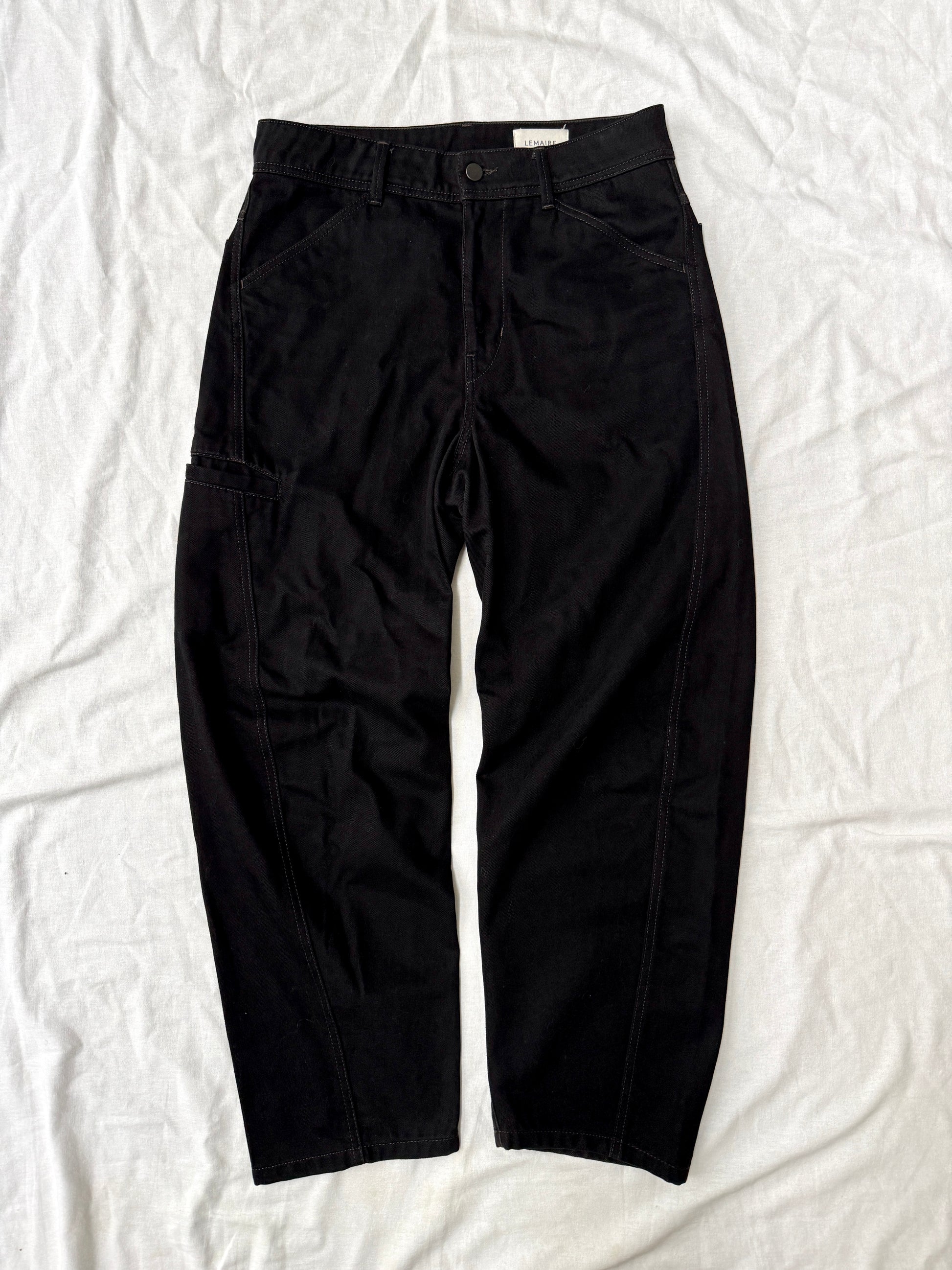 Lemaire Twisted Belted Denim Pants