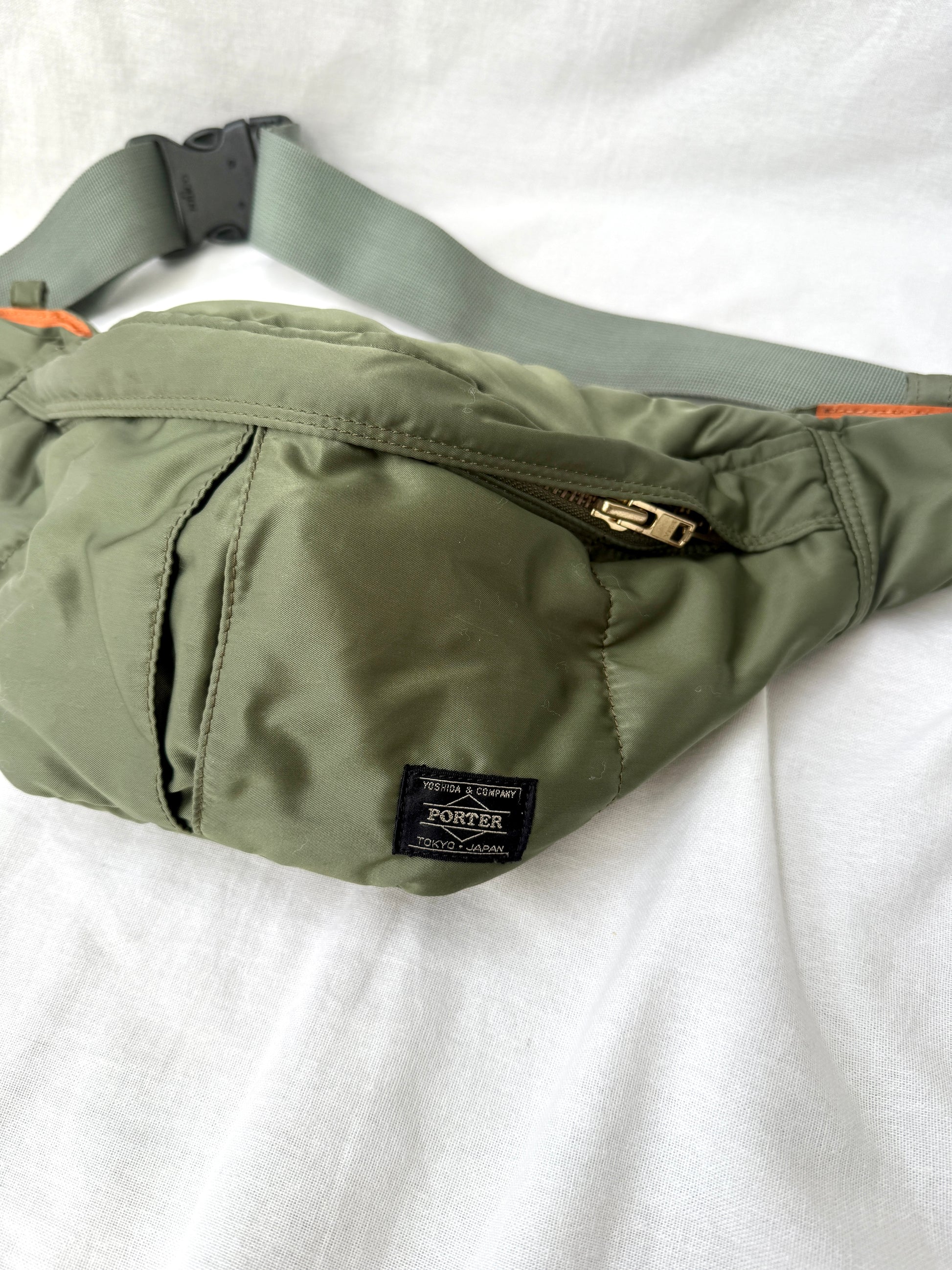 Porter Yoshida &amp; Co Nylon Waistbag - Olive