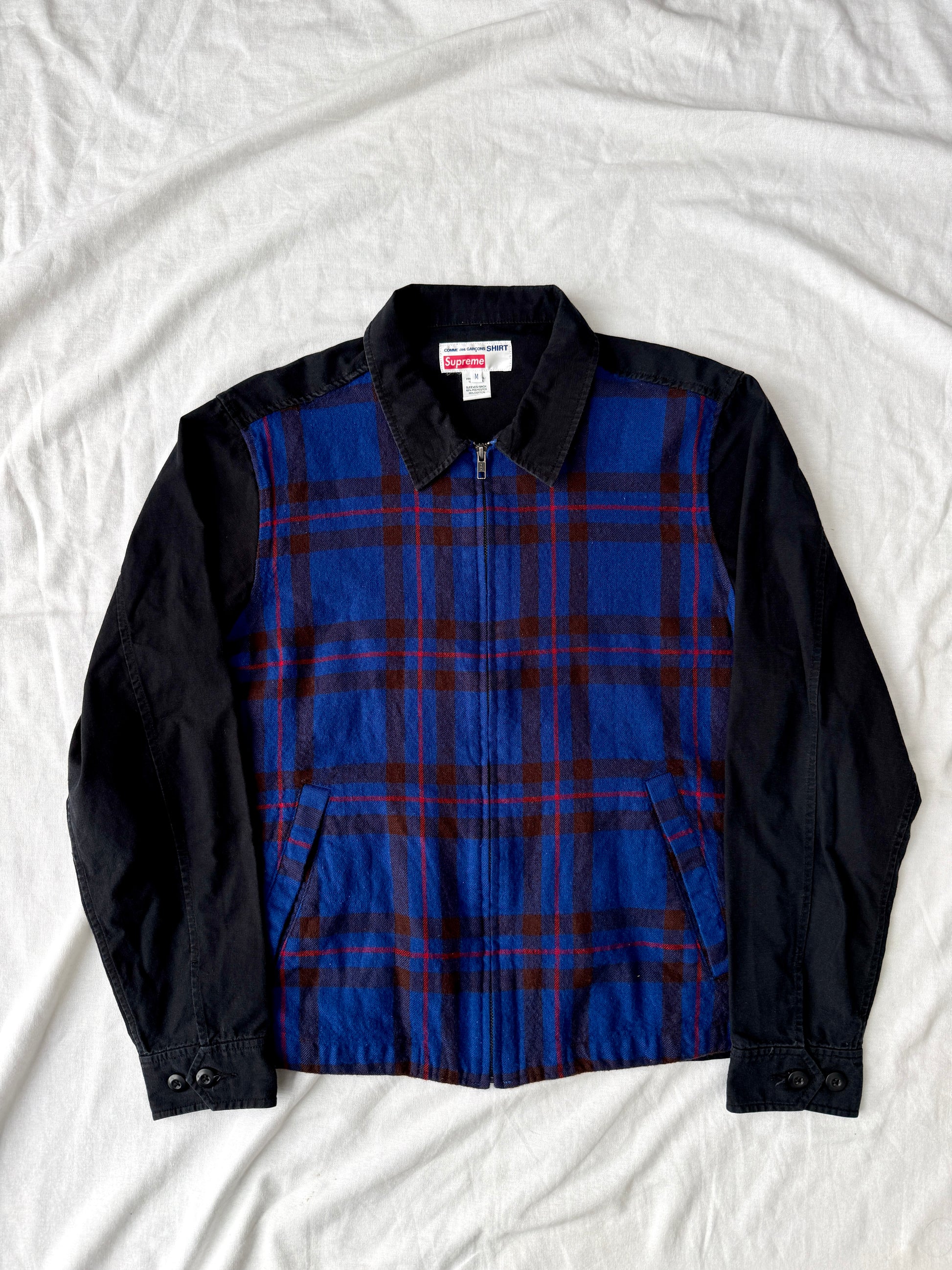 Comme des Garcons X Supreme Cut-and-sew Tartan Jacket