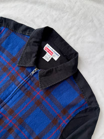 Comme des Garcons X Supreme Cut-and-sew Tartan Jacket