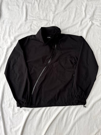 OL Asymmetric Tech Zip Jacket - Black