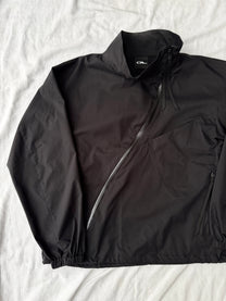 OL Asymmetric Tech Zip Jacket - Black