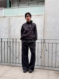 OL Asymmetric Tech Zip Jacket - Black